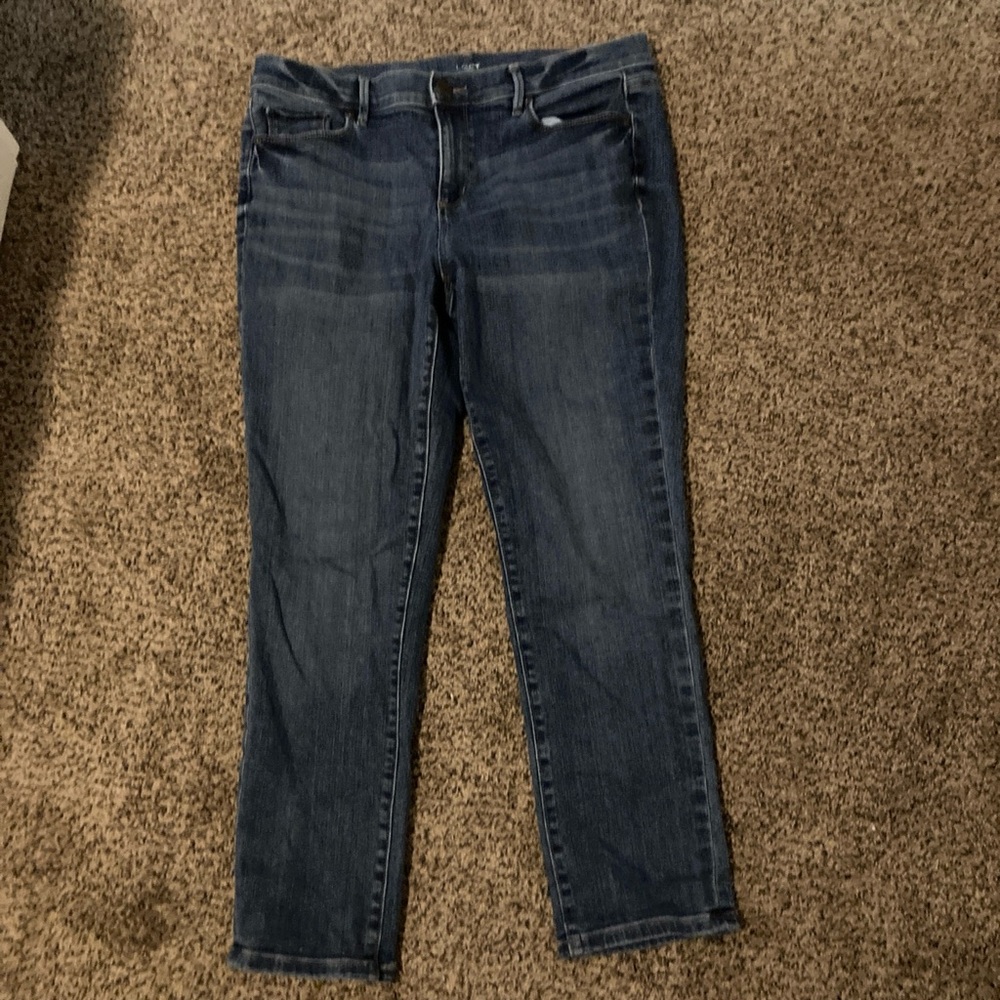LOFT Dark Blue Skinny Jeans